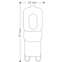 Лампа светодиодная Feron G9 5W 6400K Прямосторонняя Матовая LB-430 25638