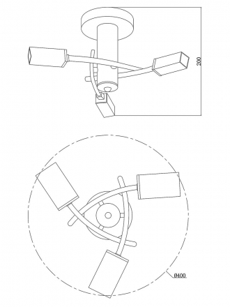 Потолочная люстра Moderli Lumi V1160-3C