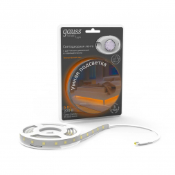 Светодиодная влагозащищенная лента Gauss 4,5W/m 30LED/m 2835SMD теплый белый 1,2M 311011105