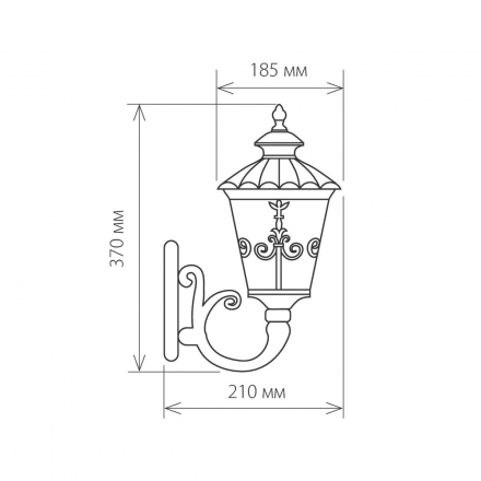 Уличный настенный светильник Elektrostandard Diadema a028003