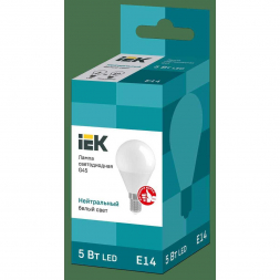 Лампа светодиодная IEK G4 5W 4000K матовая LLE-G45-5-230-40-E14