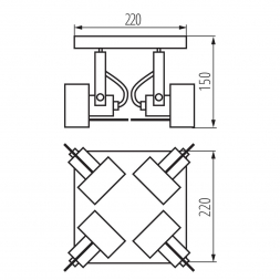 Спот Kanlux SONDA II EL-4O W 34929
