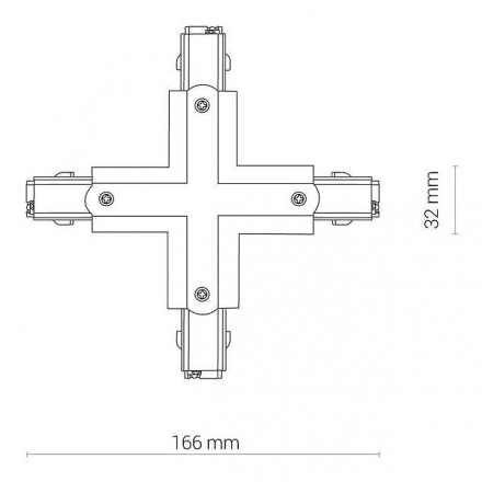 Коннектор X-образный Nowodvorski Ctls Power 8701