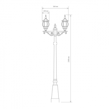 Садово-парковый светильник Elektrostandard Classic a025750