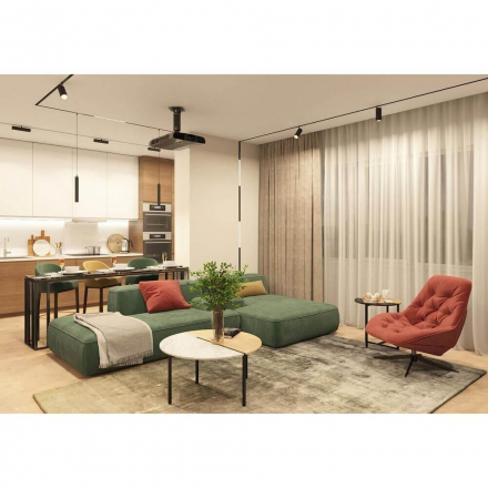 Трековый светодиодный светильник Denkirs Smart Linear DK8004-BK