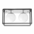 Потолочная люстра Lumina Deco Maldini LDC 8060-2 CHR+BK