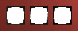 Рамка 3-постовая Gira Esprit Lenoleum-Multiplex красный 0213229