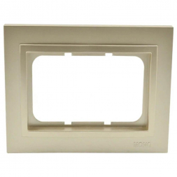 Рамка двойная Mono Electric Despina титан 102-220000-165