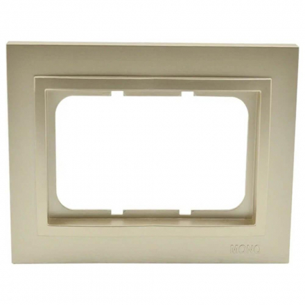 Рамка двойная Mono Electric Despina титан 102-220000-165