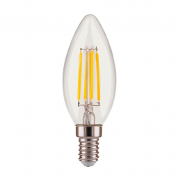 Лампа светодиодная филаментная диммируемая Elektrostandard E14 5W 4200K прозрачная BL134 a045174