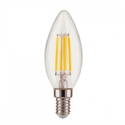 Лампа светодиодная филаментная диммируемая Elektrostandard E14 5W 4200K прозрачная BL134 a045174