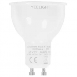 Лампа светодиодная диммируемая Yeelight GU10 4,8W 2700K прозрачная YLDP004