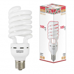 Лампа люминесцентная TDM Electric Народная E40 105W 2700K матовая SQ0347-0046