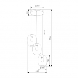 Подвесная люстра TK Lighting 5973 Elio