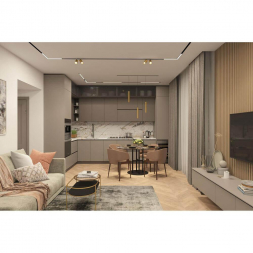 Трековый светодиодный светильник Denkirs Smart Linear DK8005-BK