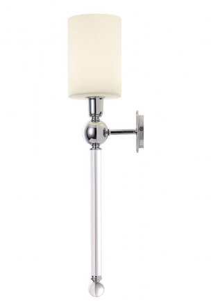 Бра Crystal Lux Mirabella AP1 Chrome/White