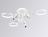 Потолочная светодиодная люстра Ambrella light Comfort LineTech FL51646