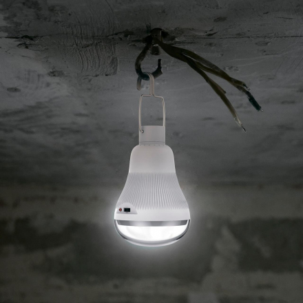 Лампа светодиодная Gauss с солнечной панелью 3W 4000K прозрачная 902102203