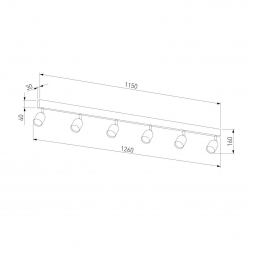 Спот TK Lighting 1022 Top Black Gold
