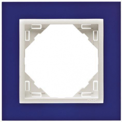 Рамка 1-постовая Efapel Logus 90 Animato синий/лед 90910 TZG