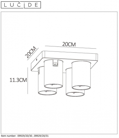 Спот Lucide Nigel 09929/20/31