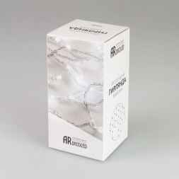 Уличная светодиодная гирлянда Ardecoled бахрома ARD-Edge-Classic-2400x600-Clear-88LED-Milk-Flash White 034124