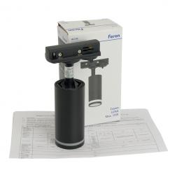 Светильник Feron AL146 трековый однофазный на шинопровод под лампу GU10, черный 51325