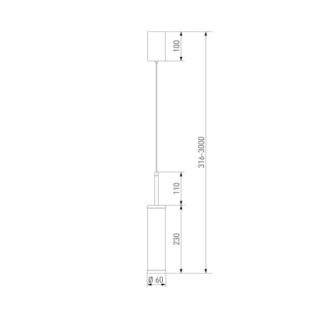 Подвесной светодиодный светильник Eurosvet Stark 50386/1 LED