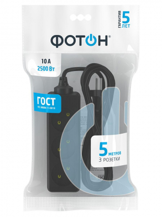 Удлинитель Фотон 3гн х 5м б/з 10-53 22720
