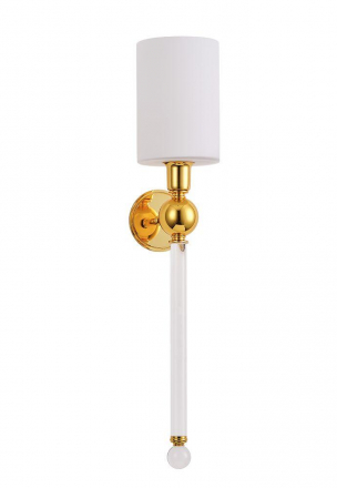 Бра Crystal Lux Mirabella AP1 Gold/White