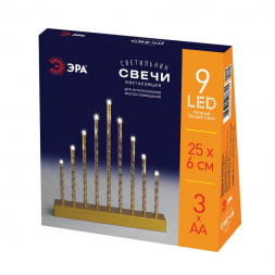 Светодиодная новогодняя фигура ЭРА ENGS-09 Свечи 9 LED Б0051935