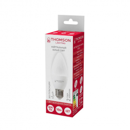 Лампа светодиодная Thomson E27 10W 4000K свеча матовая TH-B2024