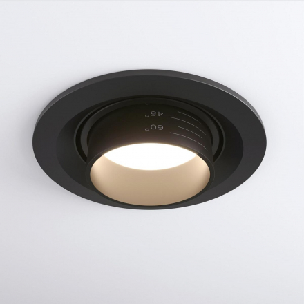 Встраиваемый светодиодный светильник Elektrostandard Zoom 9920 LED 15W 3000K черный a064033