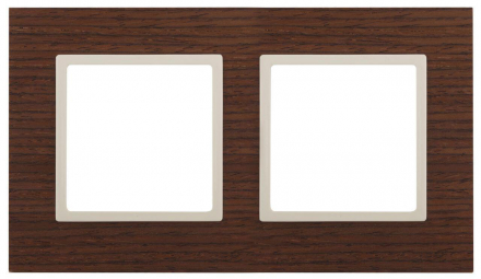Рамка 2-постовая ЭРА Elegance 14-5302-09 Б0034574