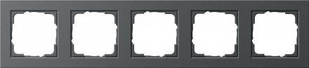 Рамка 5-постовая Gira E2 антрацит 021523