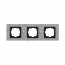 Рамка 3-постовая Mono Electric Style Granit белый гранит 107-600000-162
