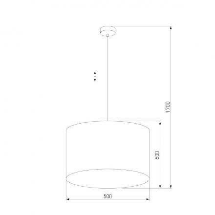 Подвесная люстра TK Lighting 6173 Tercino Blue