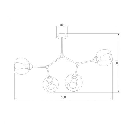 Подвесная люстра TK Lighting 2730 Fairy