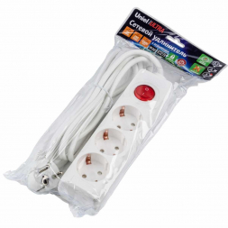 Удлинитель Uniel Ultra 3гн х 3м с/з S-GCU3-3B White UL-00010016