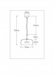 Подвесной светодиодный светильник Arte Lamp Padova A2404SP-33AM