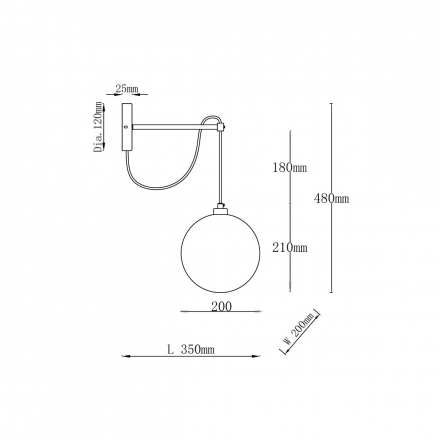 Бра Vele Luce Freedom VL5544W01