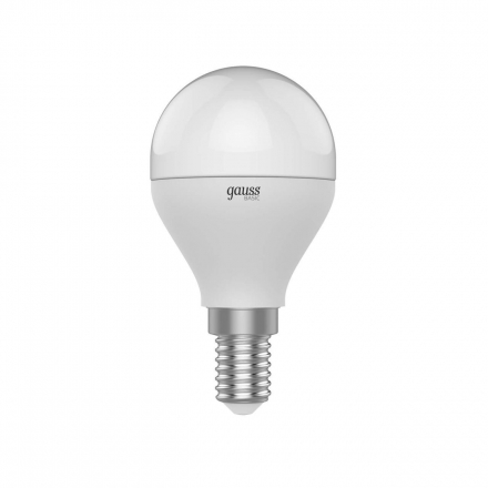 Лампа светодиодная Gauss E14 7,5W 4100К матовая 1053128