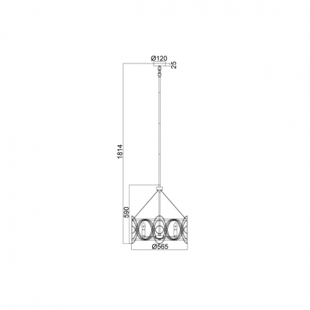 Подвесная люстра Vele Luce Stradivario VL4104P05