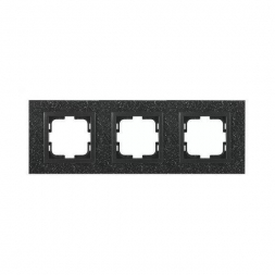Рамка 3-постовая Mono Electric Style Granit чёрный гранит 107-610000-162