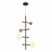 Подвесная светодиодная люстра Natali Kovaltseva Loft Led Lamps 81338 Gold Black