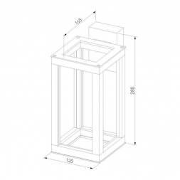 Уличный настенный светодиодный светильник Elektrostandard Frame 1527 Techno Led серый a051856
