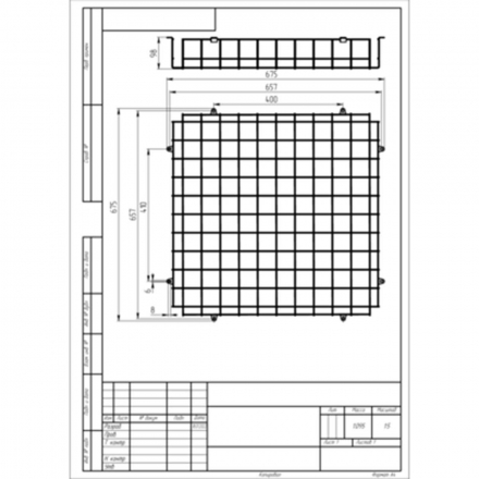 Решетка ЭРА SPO-BAR-650-650 Б0055406