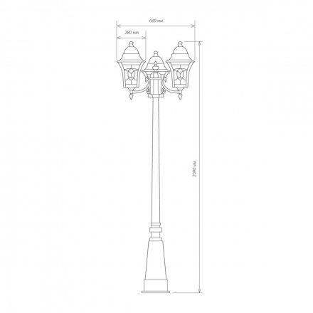 Садово-парковый светильник Elektrostandard Altair a025024