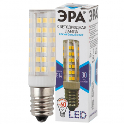 Лампа светодиодная ЭРА E14 7W 4000K прозрачная LED T25-7W-CORN-840-E14 Б0033025