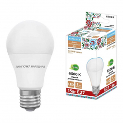 Лампа светодиодная TDM Electric Народная E27 15W 6500K матовая SQ0340-1634